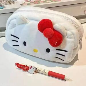 Hello kitty plush pencil case